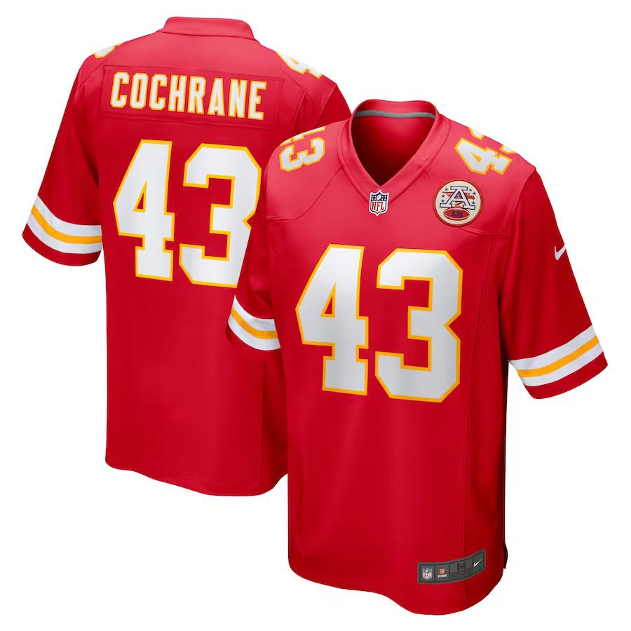 Men Kansas City Chiefs #43 Jack Cochrane Nike Red Game Player NFL Jersey